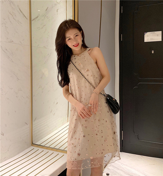 Rochie de dama actuala - model drept cu paiete