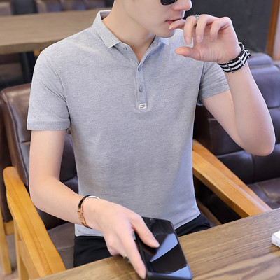 Tricou pentru bărbați de ultimă generație, în patru culori, cu nasturi