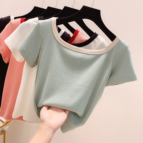 Tricouri dama cu maneca scurta in mai multe culori