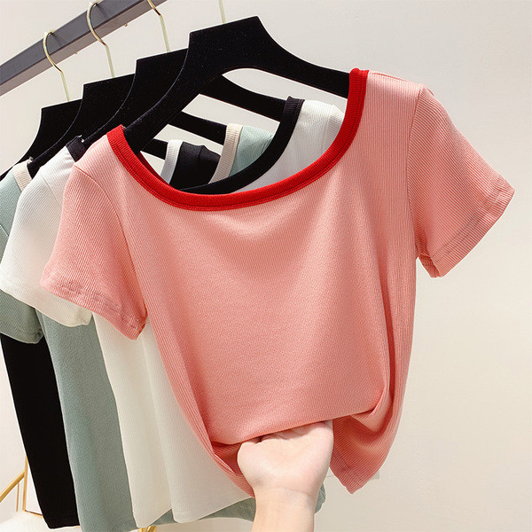 Tricouri dama cu maneca scurta in mai multe culori