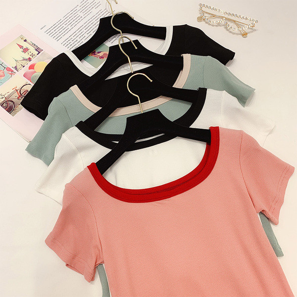 Tricouri dama cu maneca scurta in mai multe culori