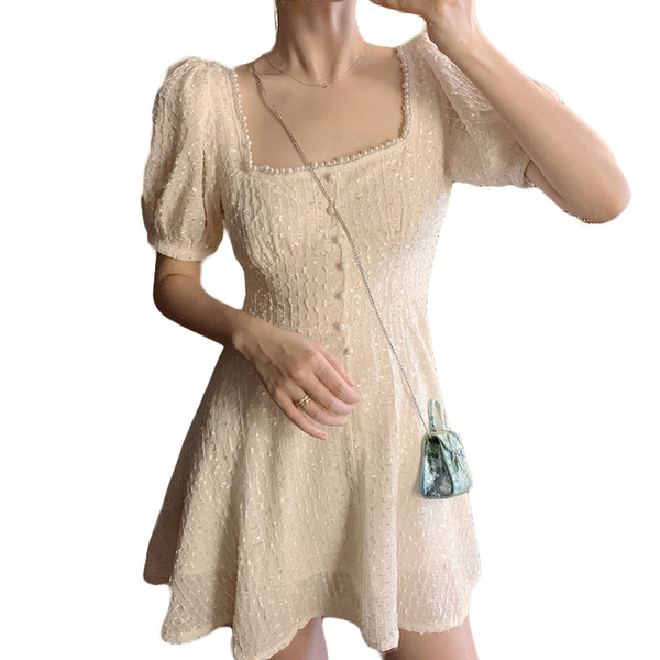 Rochie albă scurtă de damă actuală