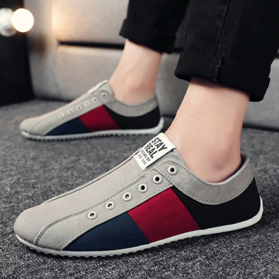 Tenisi casual barbati cu emblema - in doua culori