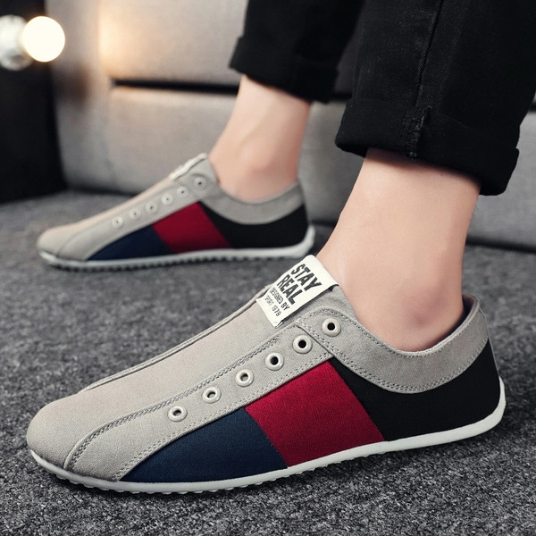 Tenisi casual barbati cu emblema - in doua culori