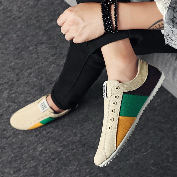 Tenisi casual barbati cu emblema - in doua culori