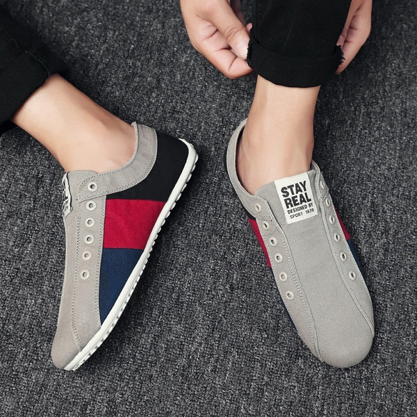 Tenisi casual barbati cu emblema - in doua culori