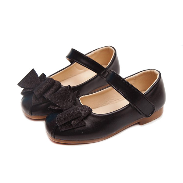 Pantofi moderni pentru copii cu panglici in negru si auriu