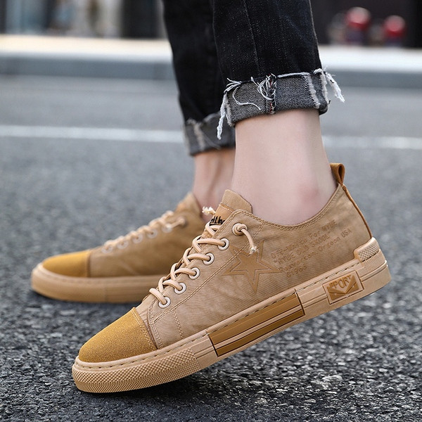 Adidasi casual barbatesti cu talpa plata in trei culori