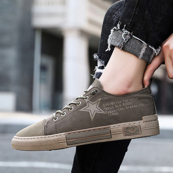 Adidasi casual barbatesti cu talpa plata in trei culori