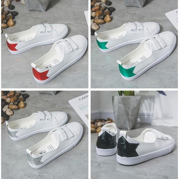 Μοντέρνα γυναικεία αθλητικά παπούτσια  σε λευκό χρώμα