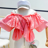 Bluză de damă modernă cu decolteu în V