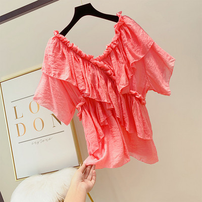 Bluză de damă modernă cu decolteu în V