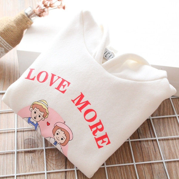 Hanorac zilnic pentru copii cu aplicație și glugă în alb și gri