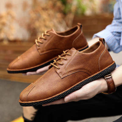 Pantofi moderni pentru barbati din piele ecologica - in trei culori