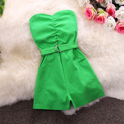 Salopeta de dama moderna cu curea si buzunar fara bretele