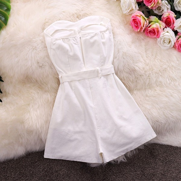 Salopeta de dama moderna cu curea si buzunar fara bretele