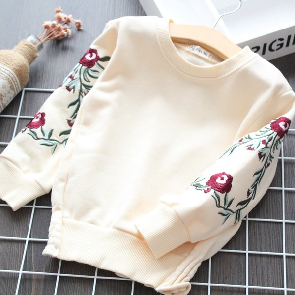 Hanorac pentru copii model nou cu broderie pentru fete