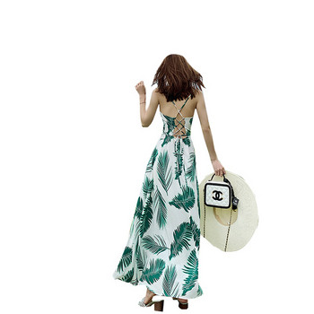 Aktuális női hosszú ruha virágmintával