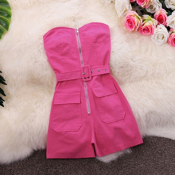 Salopeta de dama moderna cu fermoar si buzunar in mai multe culori