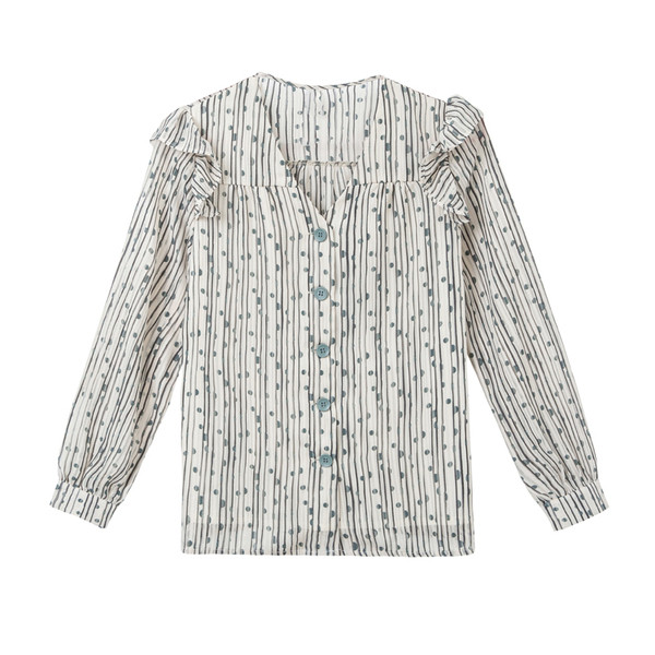 Cămașă de damă de ultimă generație cu mâneci lungi și decolteu în V