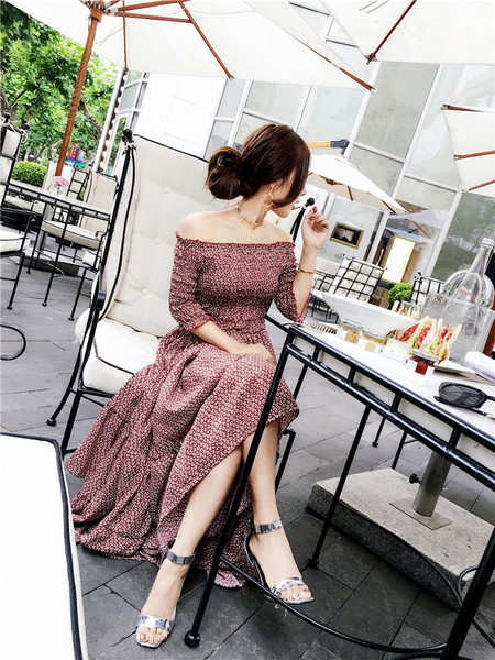 Rochie de damă de ultimă oră, decupată, roz, cu mâneci căzute