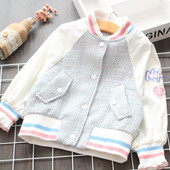 Geaca copii model nou pentru fete cu nasturi