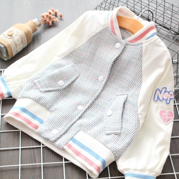 Geaca copii model nou pentru fete cu nasturi