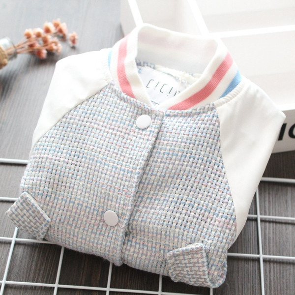 Geaca copii model nou pentru fete cu nasturi