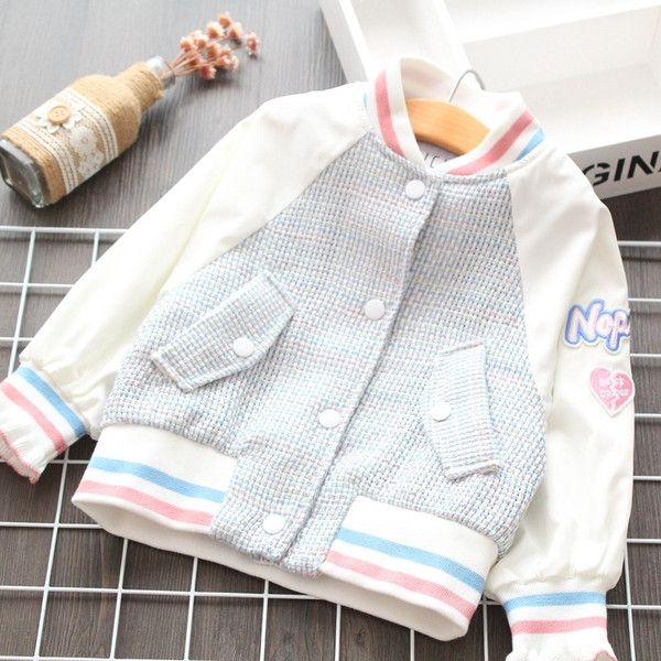 Geaca copii model nou pentru fete cu nasturi
