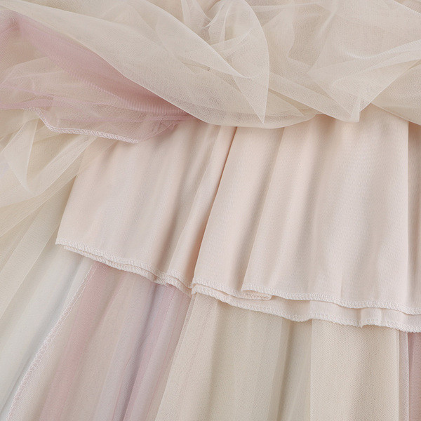 Fusta de dama moderna in mai multe culori cu tul