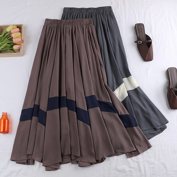 Fusta de dama actuala in model croiat in patru culori