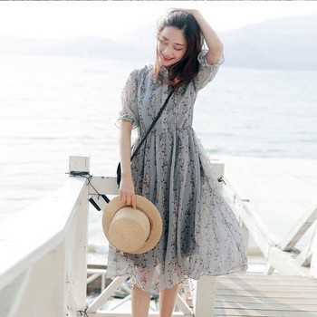 Rochie casual dama din dantela cu talie inalta