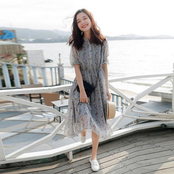 Rochie casual dama din dantela cu talie inalta