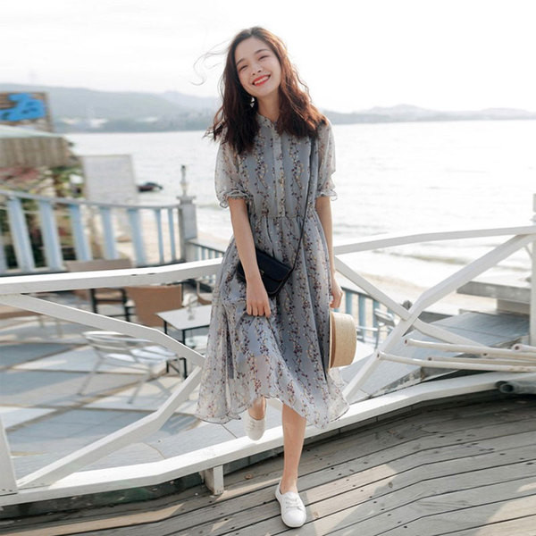 Rochie casual dama din dantela cu talie inalta