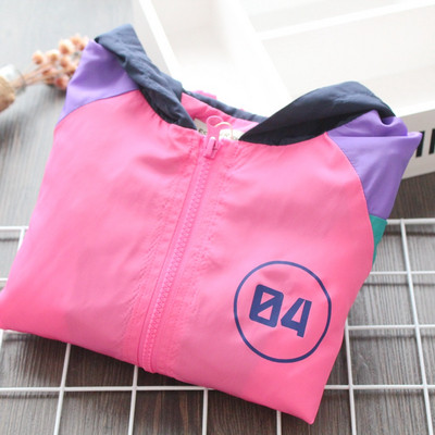 Jachetă casual pentru copii modernă pentru fete în culoarea roz