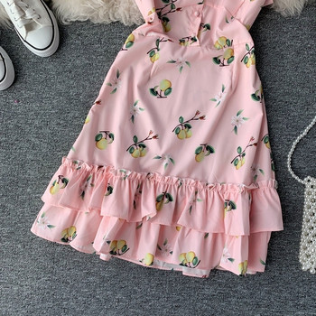 Rochie moderna de dama in roz cu maneci scurte