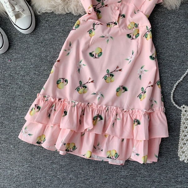 Rochie moderna de dama in roz cu maneci scurte