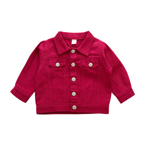 Geaca pentru copii model nou cu nasturi in alb, negru si rosu