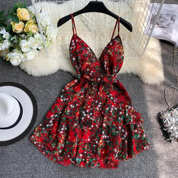 Rochie eleganta de dama cu decolteu in V in mai multe culori