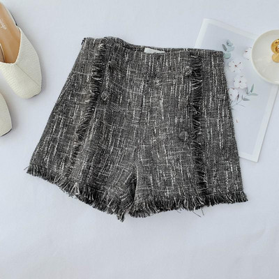 Pantaloni scurti moderni de dama cu talie inalta