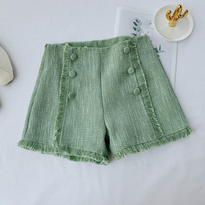 Pantaloni scurti moderni de dama cu talie inalta