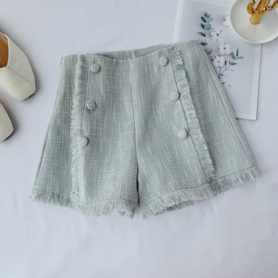 Pantaloni scurti moderni de dama cu talie inalta