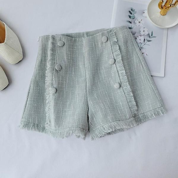 Pantaloni scurti moderni de dama cu talie inalta