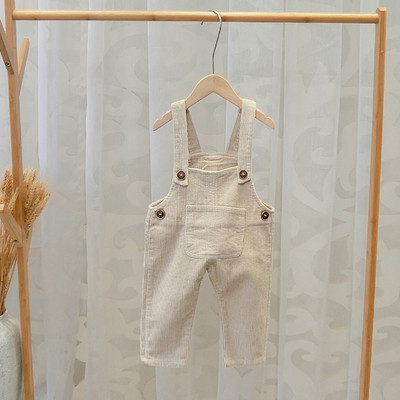 Model nou de salopeta copii pentru baieti cu bretele in doua culori