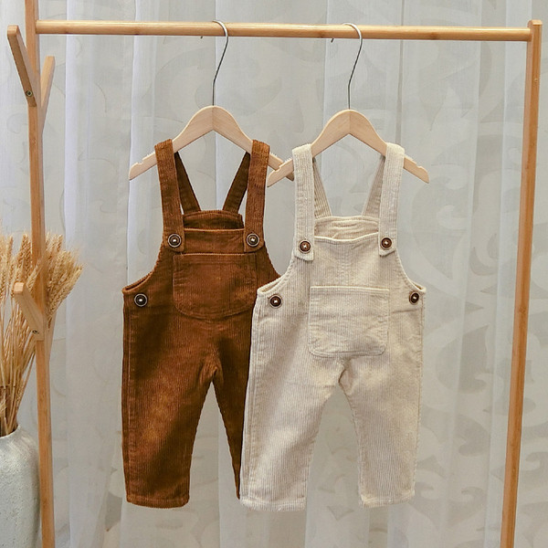 Model nou de salopeta copii pentru baieti cu bretele in doua culori