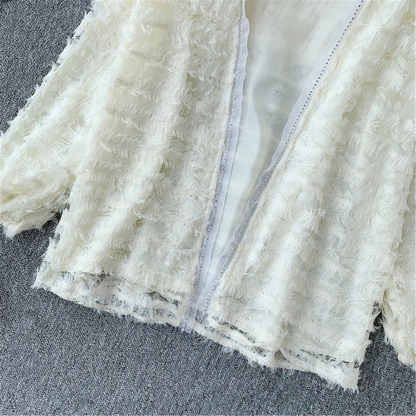 Vesta moderna de dama cu maneca lunga in trei culori