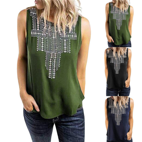 Maiou de damă de zi cu zi cu pietre în trei culori