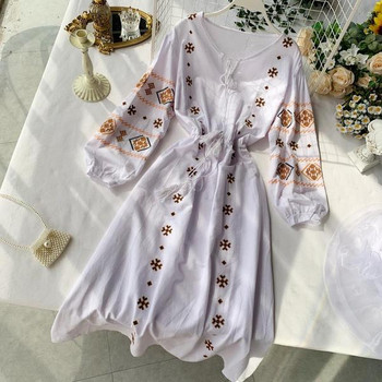 Rochie de dama cu maneci lungi si cravata