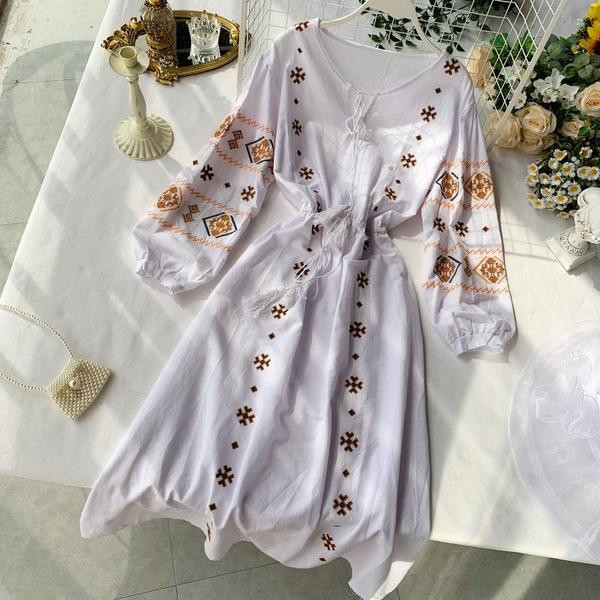 Rochie de dama cu maneci lungi si cravata