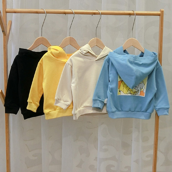 Hanorac pentru copii model nou pentru baieti cu gluga in mai multe culori